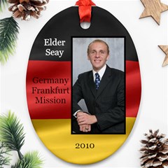 Elder Seay German flag ornament 2010 - Ornament (Oval)