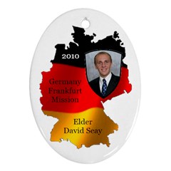 Elder David Seay Germany ornament 2010 - Ornament (Oval)