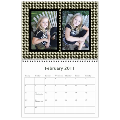 Caledar By Tracy Ford Feb 2011