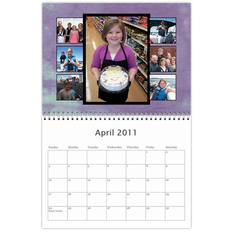 Caledar By Tracy Ford Apr 2011