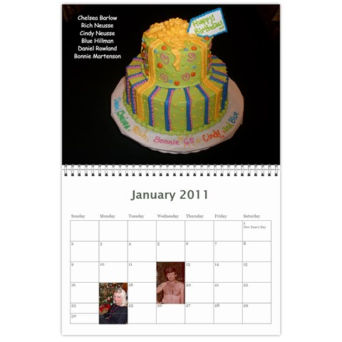 Neusse 2011 Calendar By Cindy Jan 2011