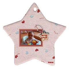 With love - 2010 pink - Ornament (Star)