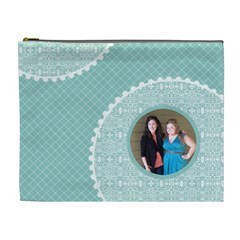 Tiffany Blue Circles XL Cosmetic Bag - Cosmetic Bag (XL)