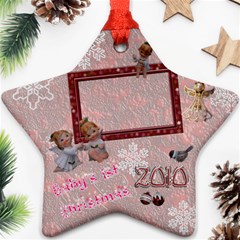 Angels Baby s 1st Christmas 2023 ornament 38 - Ornament (Star)