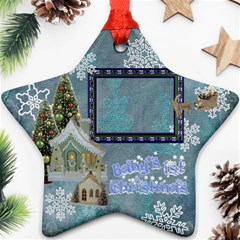 village blue Baby s 1st Christmas 2024 ornament 70 - Ornament (Star)
