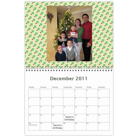 Calendar By Mary Dec 2011