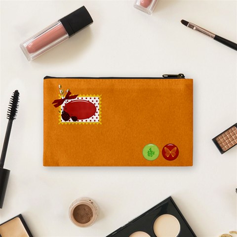 Cosmetic Bag Miss Ladybugs Garden 1001 By Lisa Minor Back