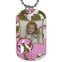 Girls Cammo Tag - Dog Tag (One Side)