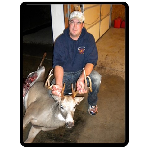Nick Deer Extra Large By Angela 80 x60  Blanket Front