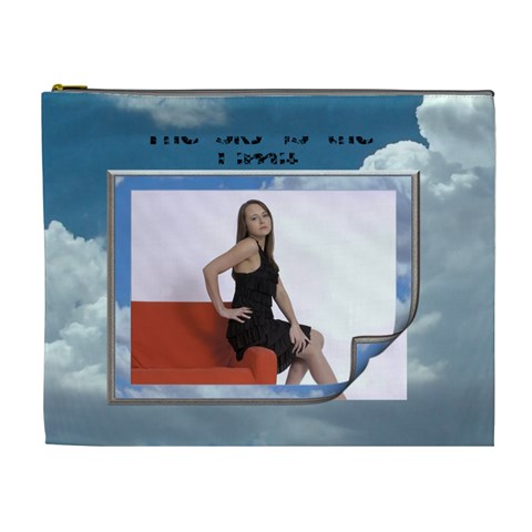 The Sky Is The Limit Xl Cosmetic Bag By Lil Front