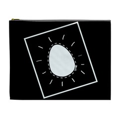 bw poor egg - Cosmetic Bag (XL)