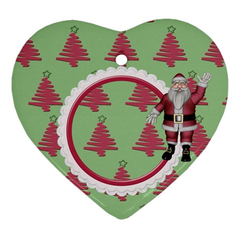 Here Comes Santa Ornament2 By Spg Front