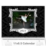 Ballerina Calendar - Wall Calendar 11  x 8.5  (12-Months)