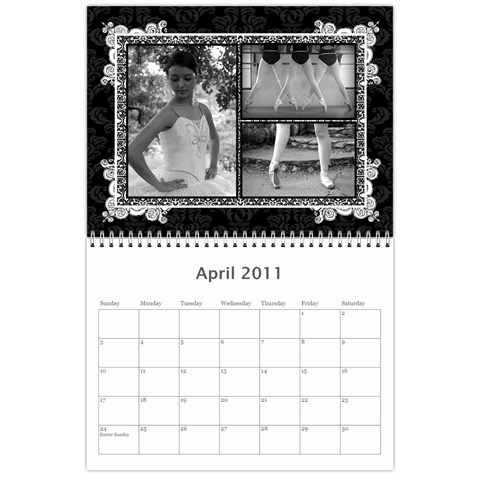 Ballerina Calendar By Tracy Gardner Apr 2011