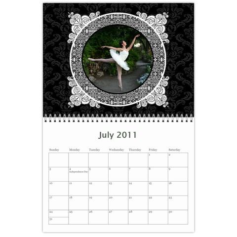 Ballerina Calendar By Tracy Gardner Jul 2011