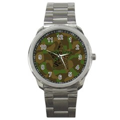 Cammo round watch - Sport Metal Watch