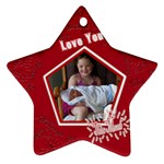 Love You This Much Red - Ornament (Star)