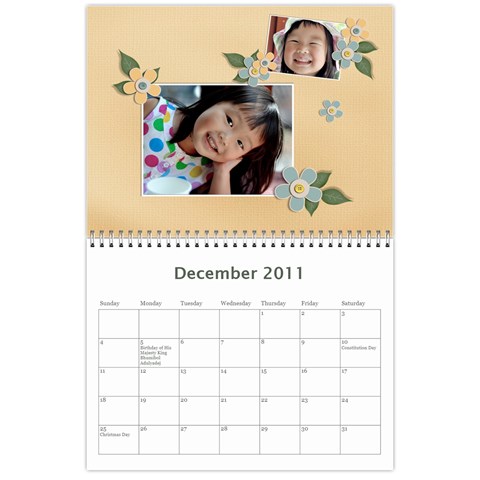 Calendar2011 By Duangkamol Tan Dec 2011