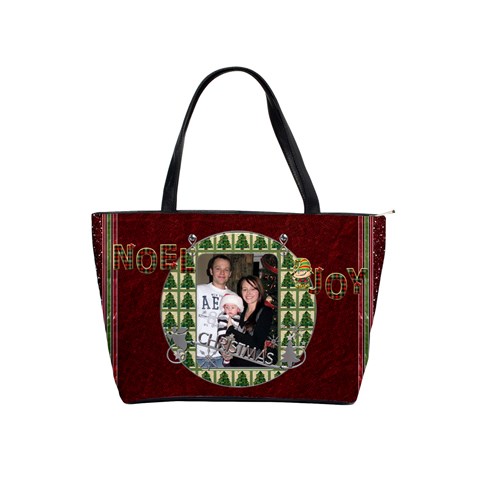 Christmas Shoulder Handbag By Lil Front