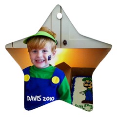 Davis ornament - Star Ornament (Two Sides)