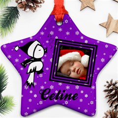 Purple christmas - Ornament - Ornament (Star)