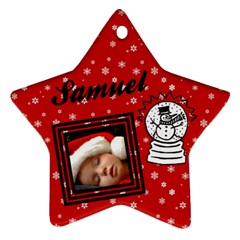 Red christmas - Ornament - Ornament (Star)