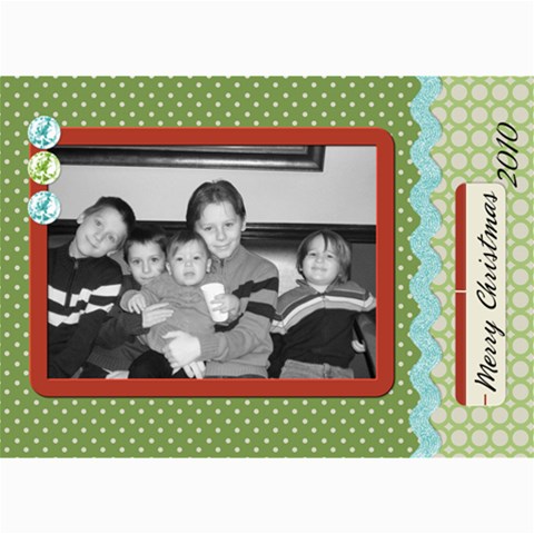 Christmas Card With Bling By Martha Meier 7 x5  Photo Card - 1