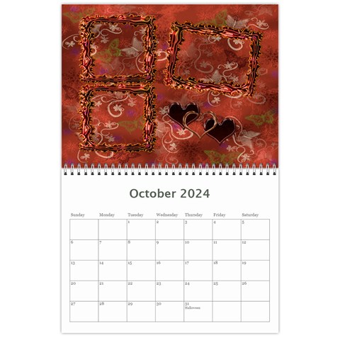 Frill Frame Calendar 2024 By Ellan Oct 2024