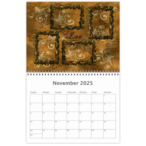 Frill Frame Calendar 2025 By Ellan Nov 2025