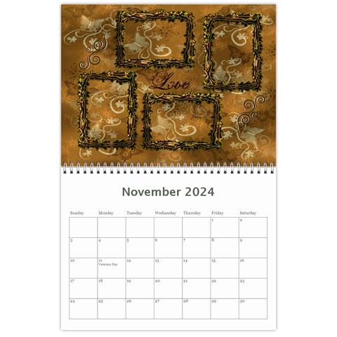 Frill Frame Calendar 2024 By Ellan Nov 2024