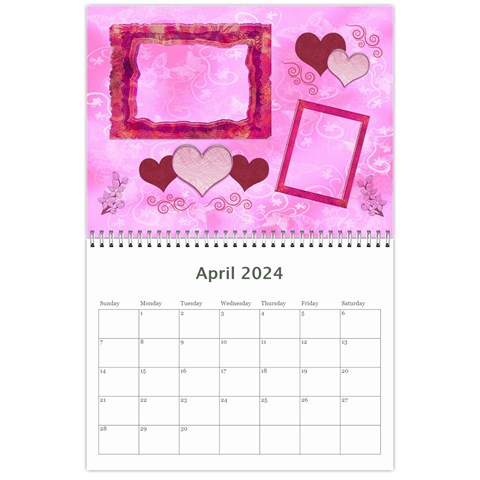 Frill Frame Calendar 2024 By Ellan Apr 2024