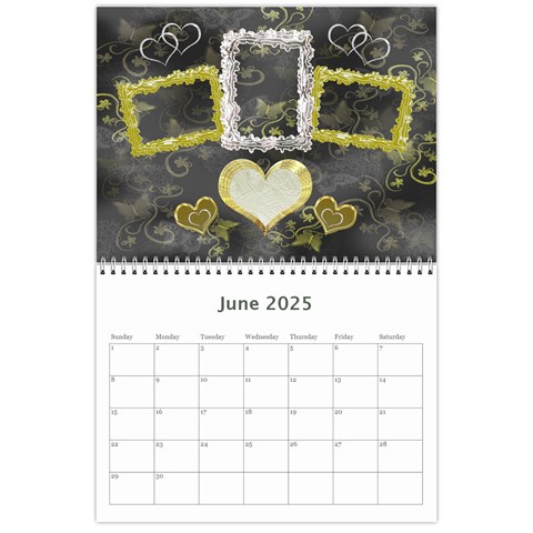 Frill Frame Calendar 2025 By Ellan Jun 2025