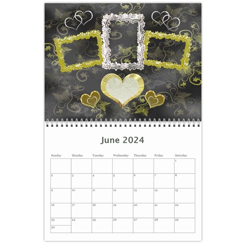 Frill Frame Calendar 2024 By Ellan Jun 2024