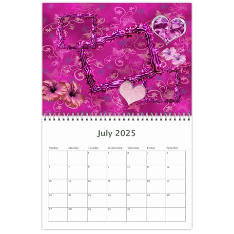 Frill Frame Calendar 2025 By Ellan Jul 2025