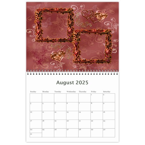 Frill Frame Calendar 2025 By Ellan Aug 2025
