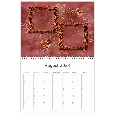 Frill Frame Calendar 2024 By Ellan Aug 2024