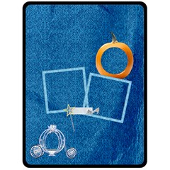 Blanket-Large-Ella in Blue 1001 (4 styles) - Fleece Blanket (Large) Blanket-Large-Ella in Blue 1001 (4 styles) - Fleece Blanket (Large)