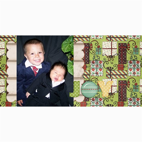 Joy Christmas Cards By Sheena 8 x4  Photo Card - 9