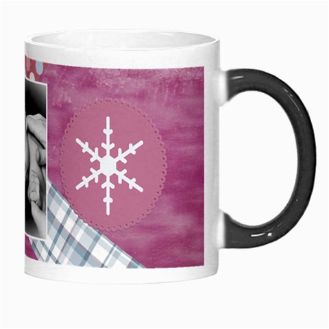 Winter Snowflake Pink Mug By Danielle Christiansen Right