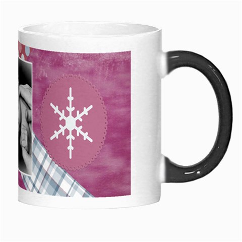 Winter Snowflake Pink Mug By Danielle Christiansen Right