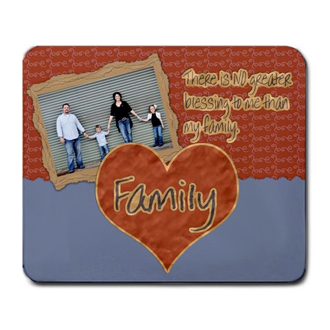 No Greater Blessing Family Mousepad By Danielle Christiansen Front