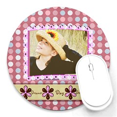 day dreamer round mouse pad - Round Mousepad