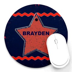 boy round mouse pad - Round Mousepad