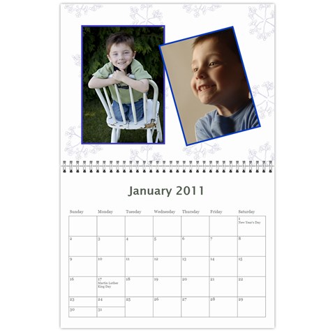 2011 Calendar By Tracy Clair Jan 2011