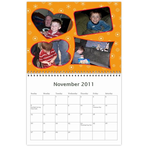 2011 Calendar By Tracy Clair Nov 2011