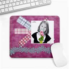 girl mousepad - Large Mousepad