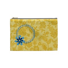 Cosmetic Bag-Ella in Blue-Medium 1001 (7 styles) - Cosmetic Bag (Medium)