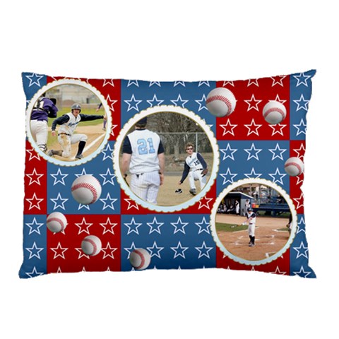 Little Slugger Pillow1 By Spg 26.62 x18.9  Pillow Case