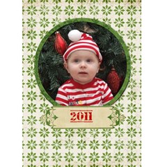 Merry Christmas 5x7 Card By Jen Front Cover