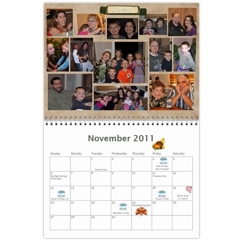 2011 Calendar By Michelle Leifson Nov 2011